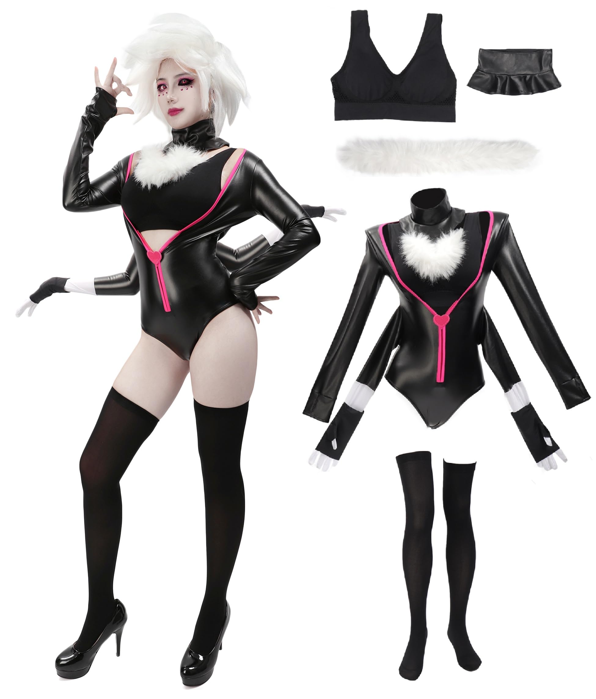 Amazon.co.jp: DAZCOS エンジェルダスト コスプレ ボディスーツ